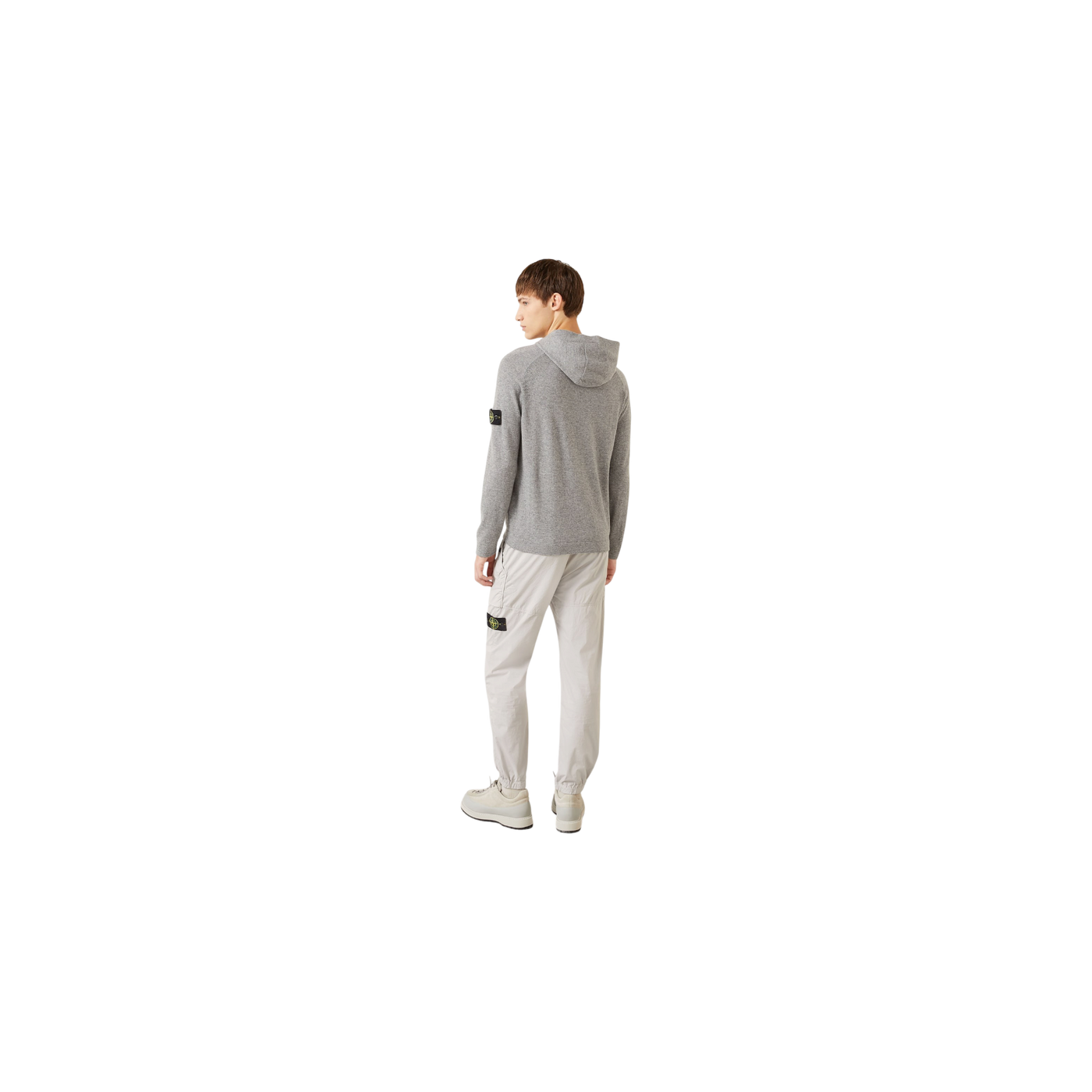 Stone Island Knit Hoodie Gray