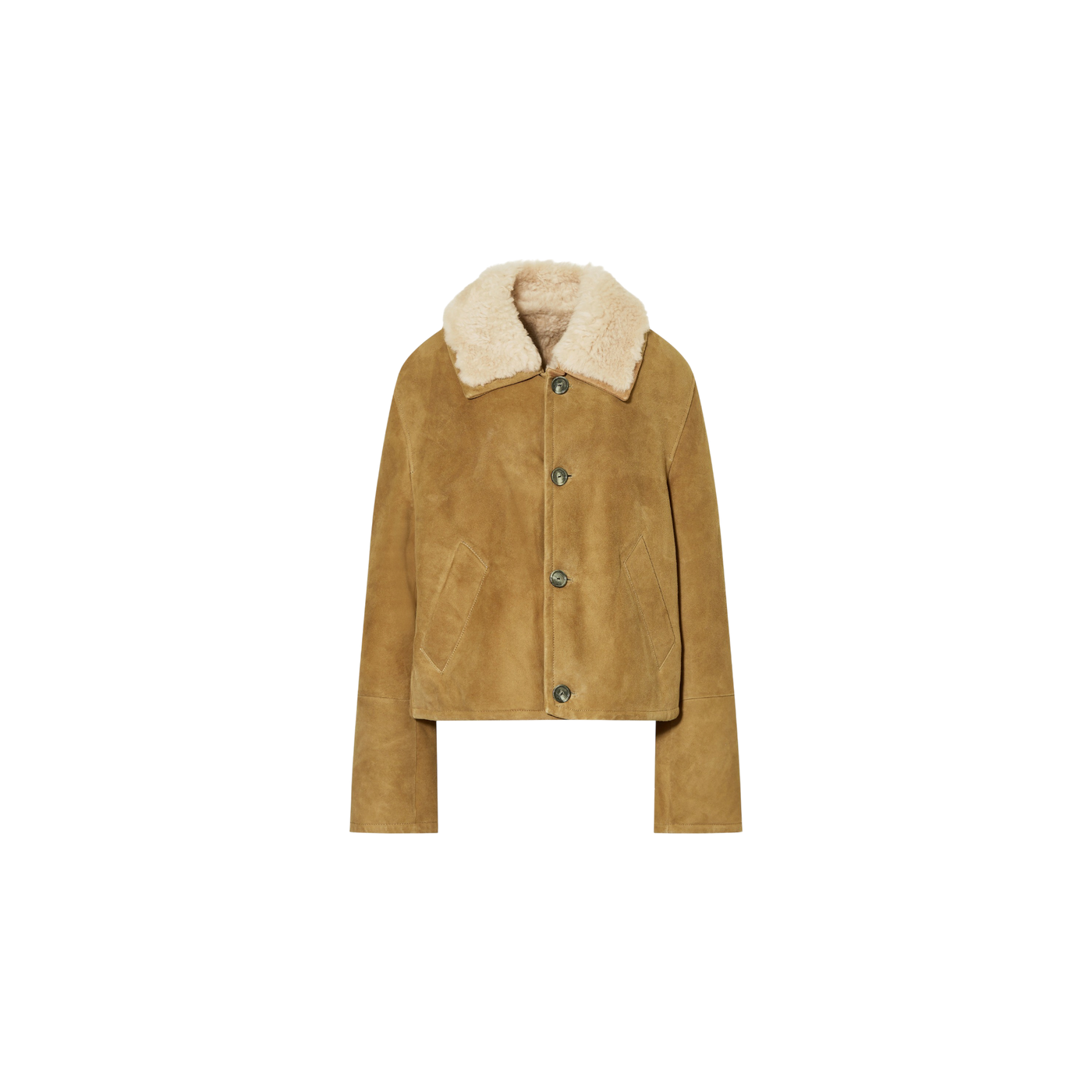 Ami Paris Leather Jacket Unisex Camel / Cream