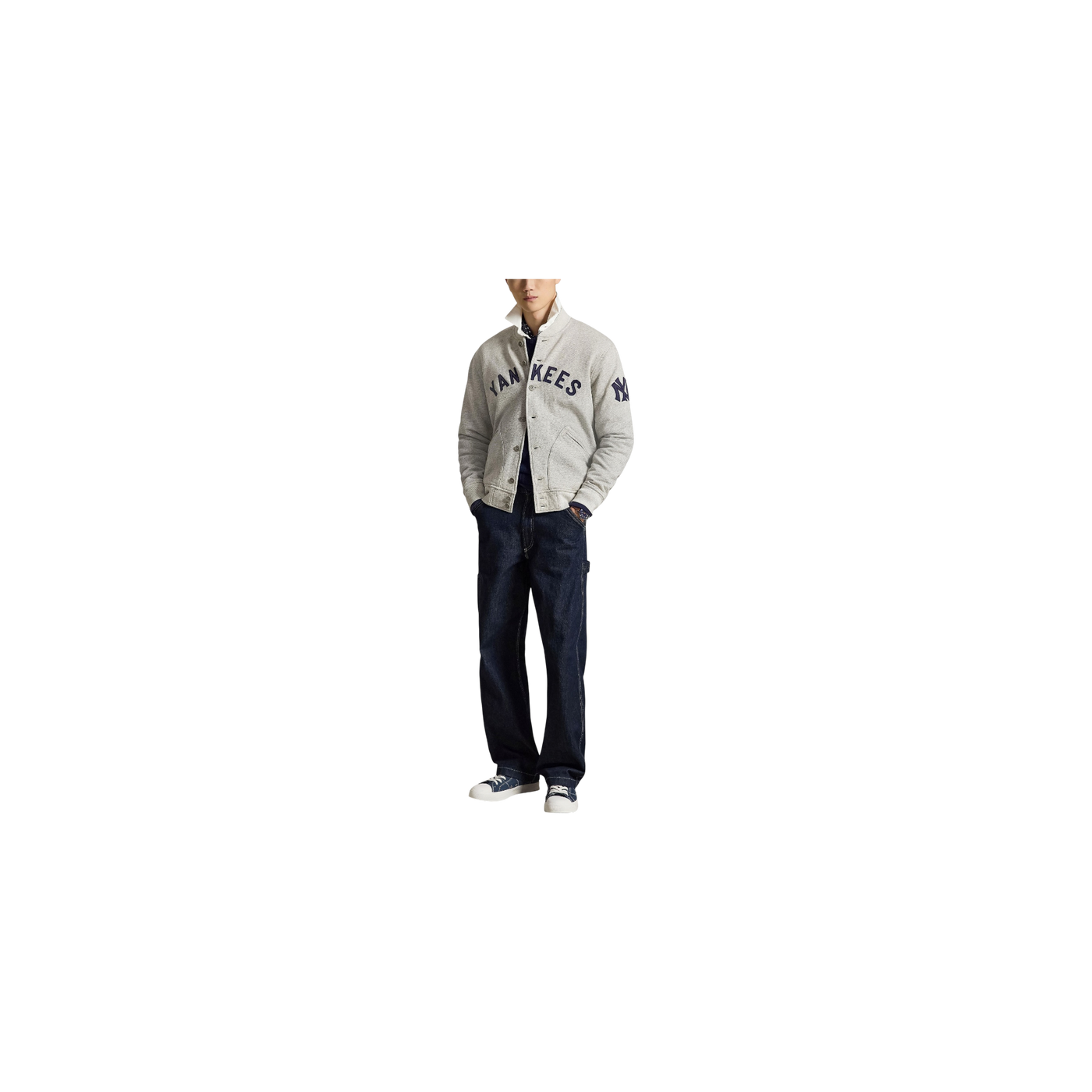 Polo Ralph Lauren College Jacket Gray / Dark Blue