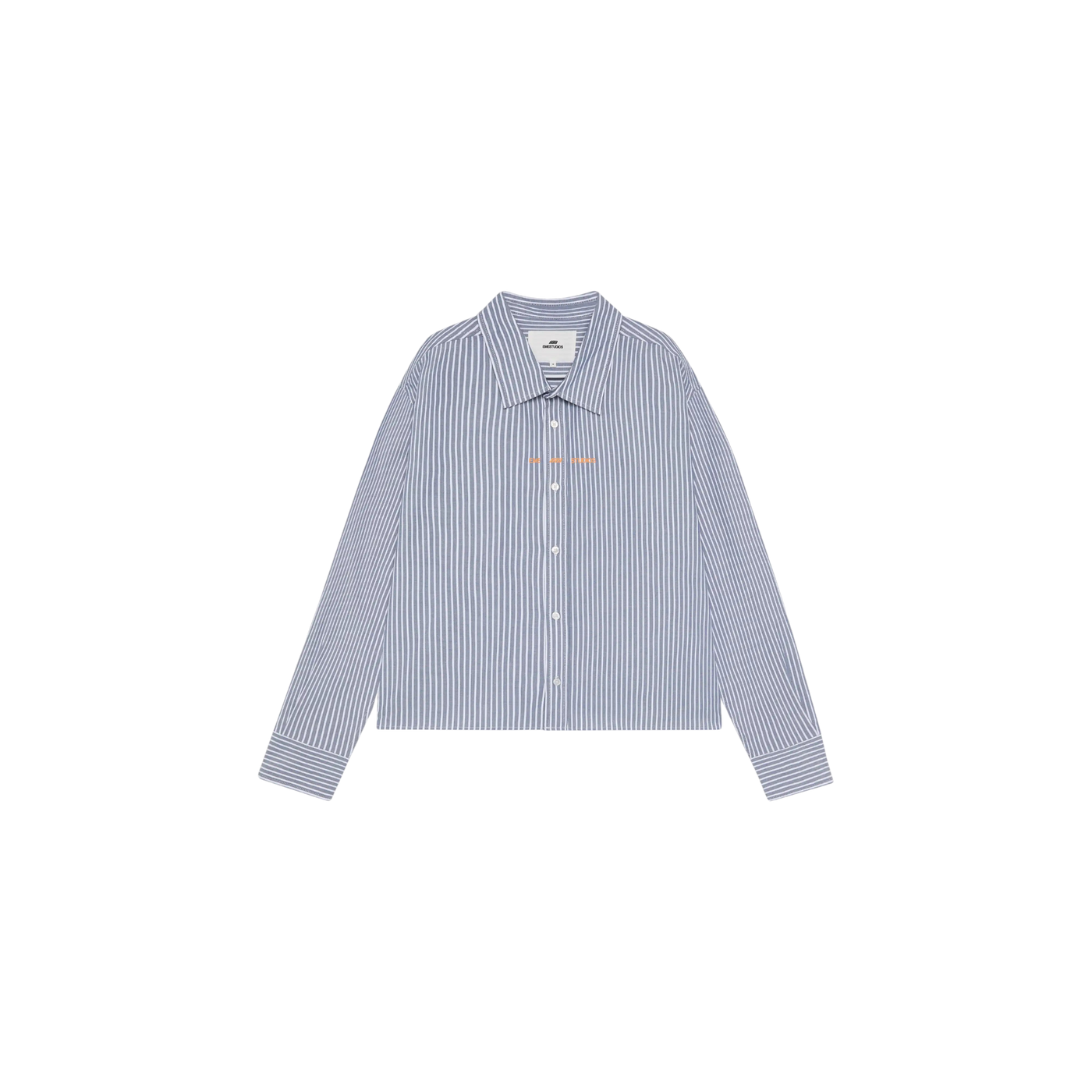 Eme Studios Soid Navy Striped Shirt