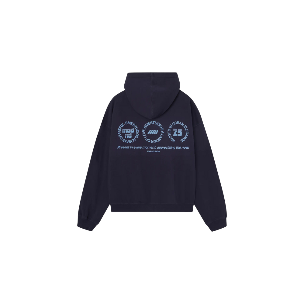 Eme Studios Stamp Navy Oversized Hoodie