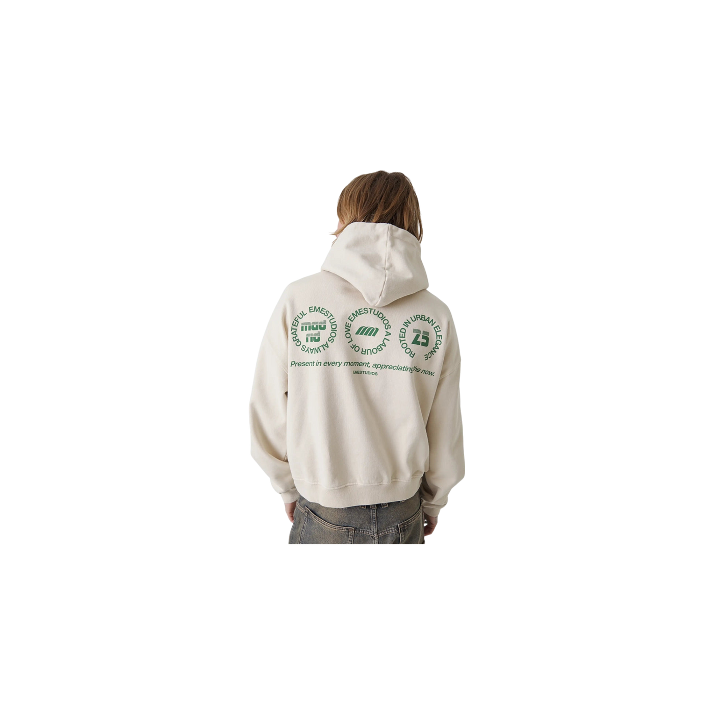 Eme Studios Stamp Off Sand Oversized Hoodie
