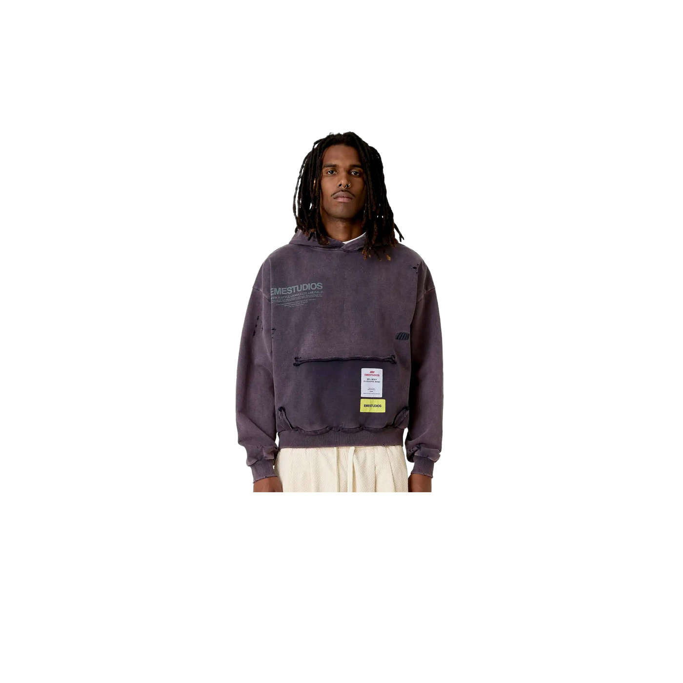 Eme Studios Stanford Navy Oversized Hoodie