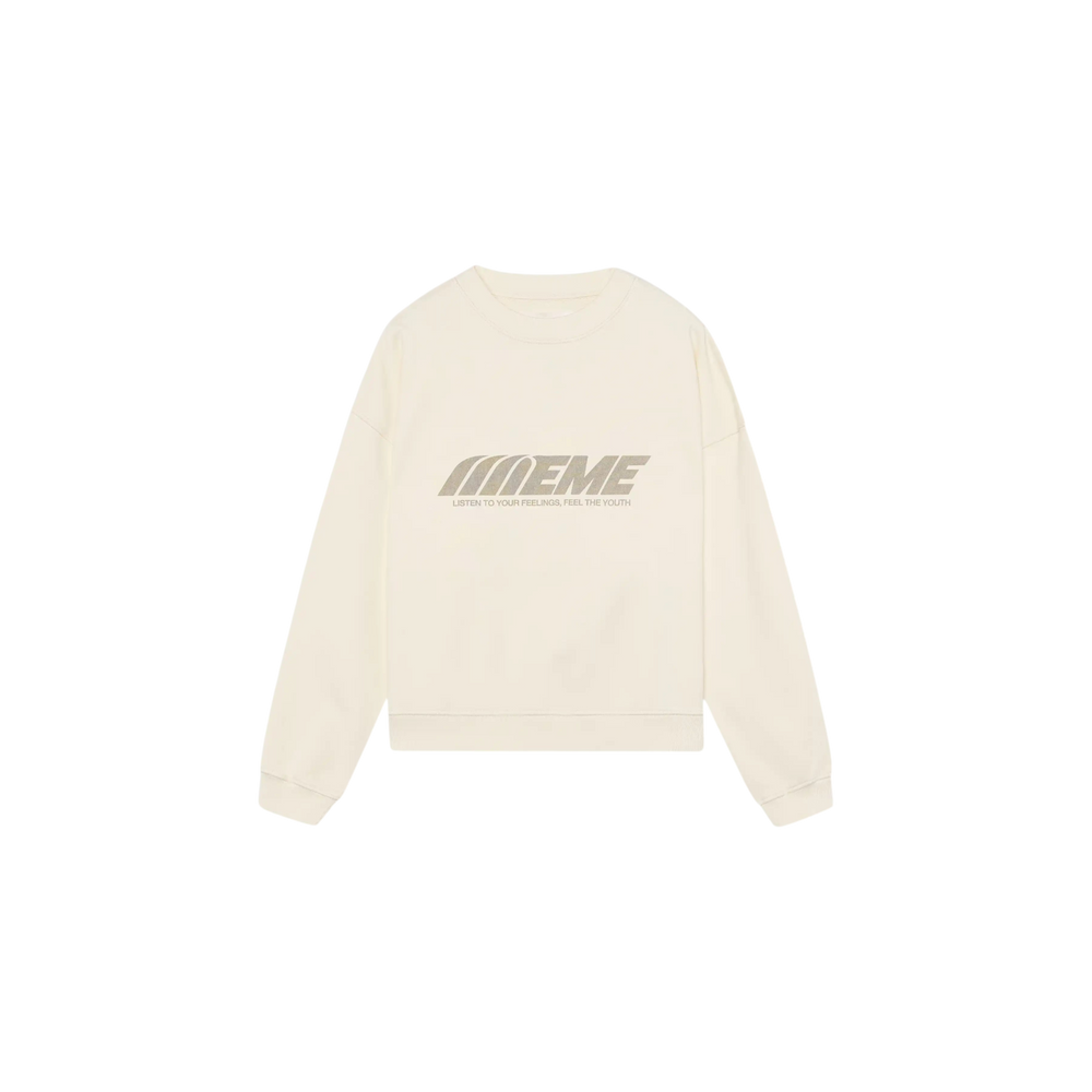 Eme Studios Staple Off Sand Oversized Crewneck