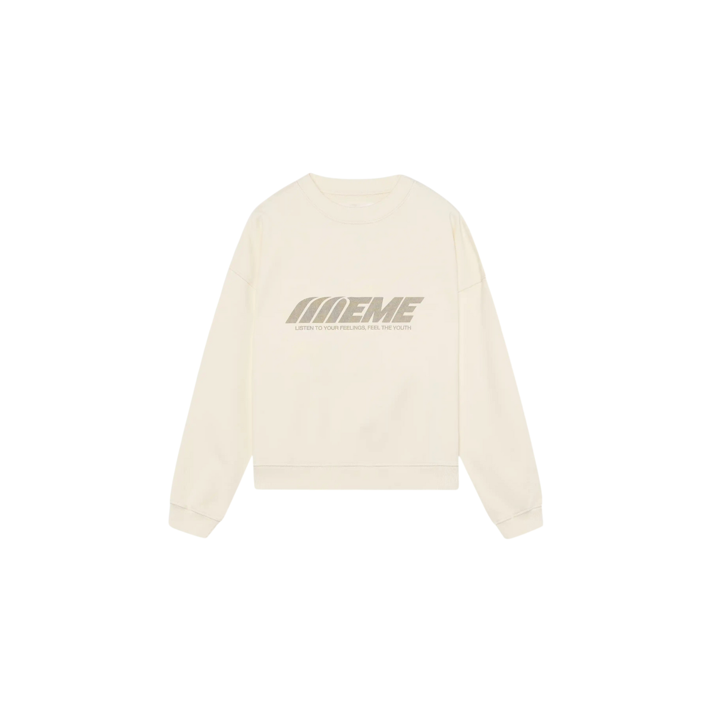 Eme Studios Staple Off Sand Oversized Crewneck