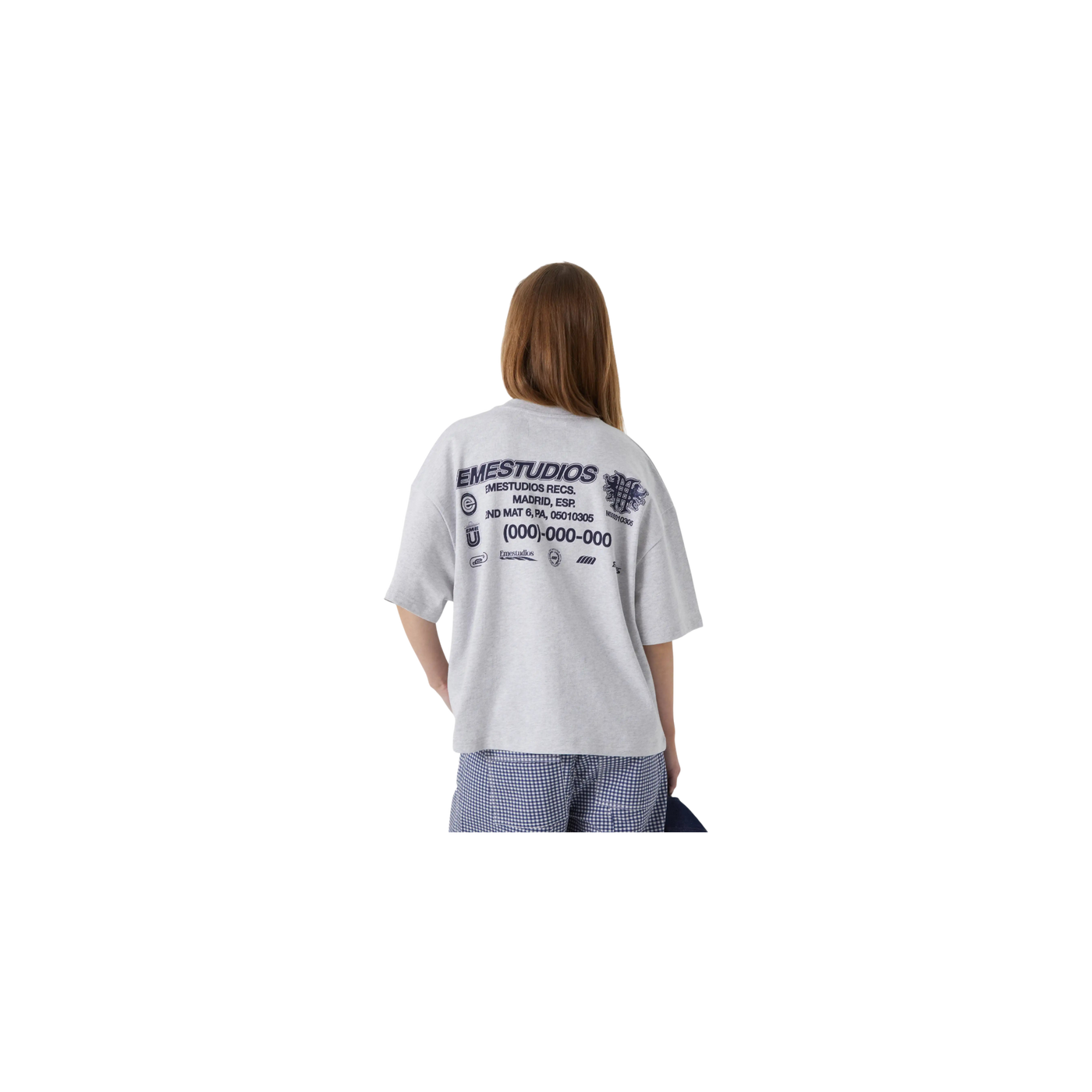 Eme Studios Statement Heather Grey Oversized T-Shirt
