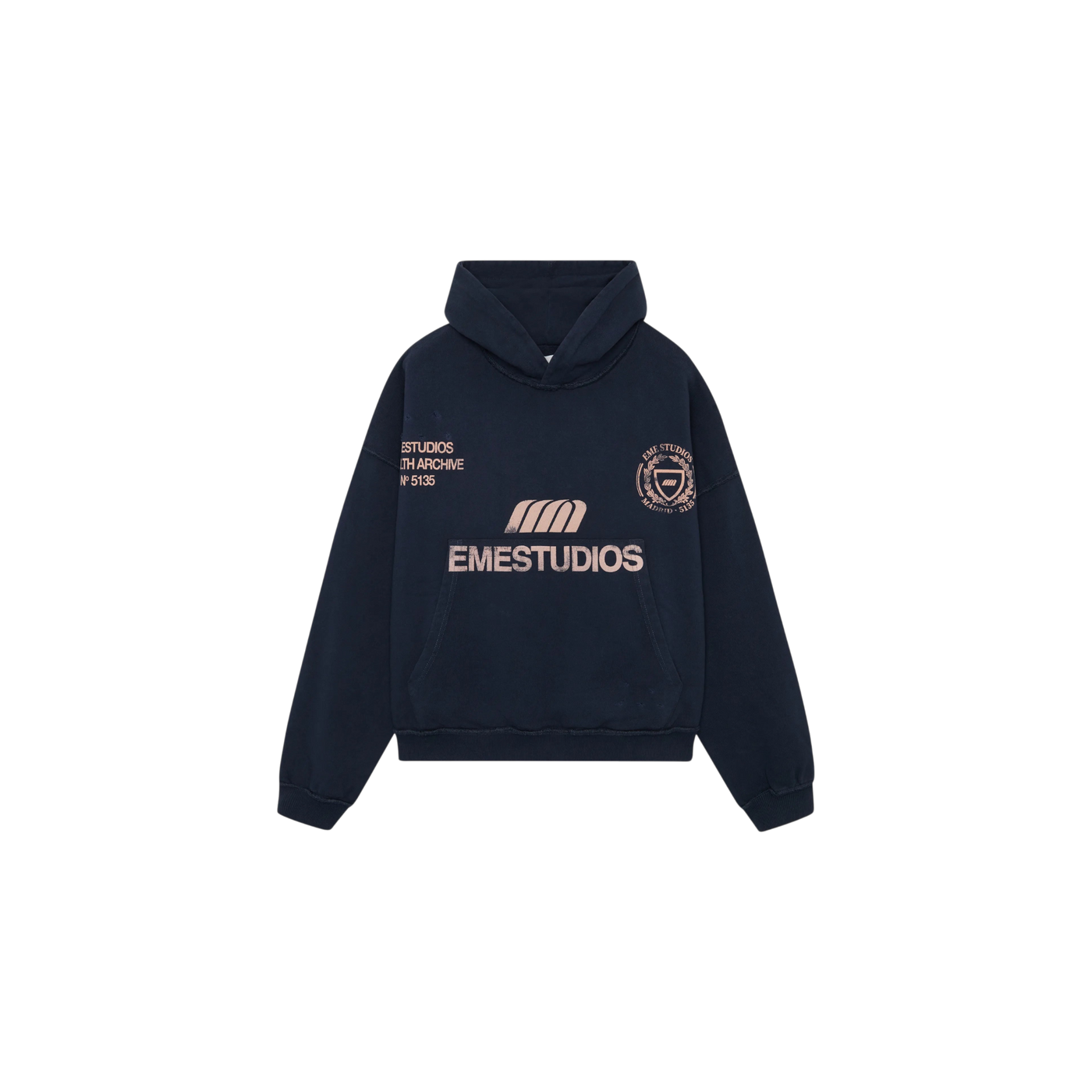 Eme Studios Stealth Navy Oversized Hoodie