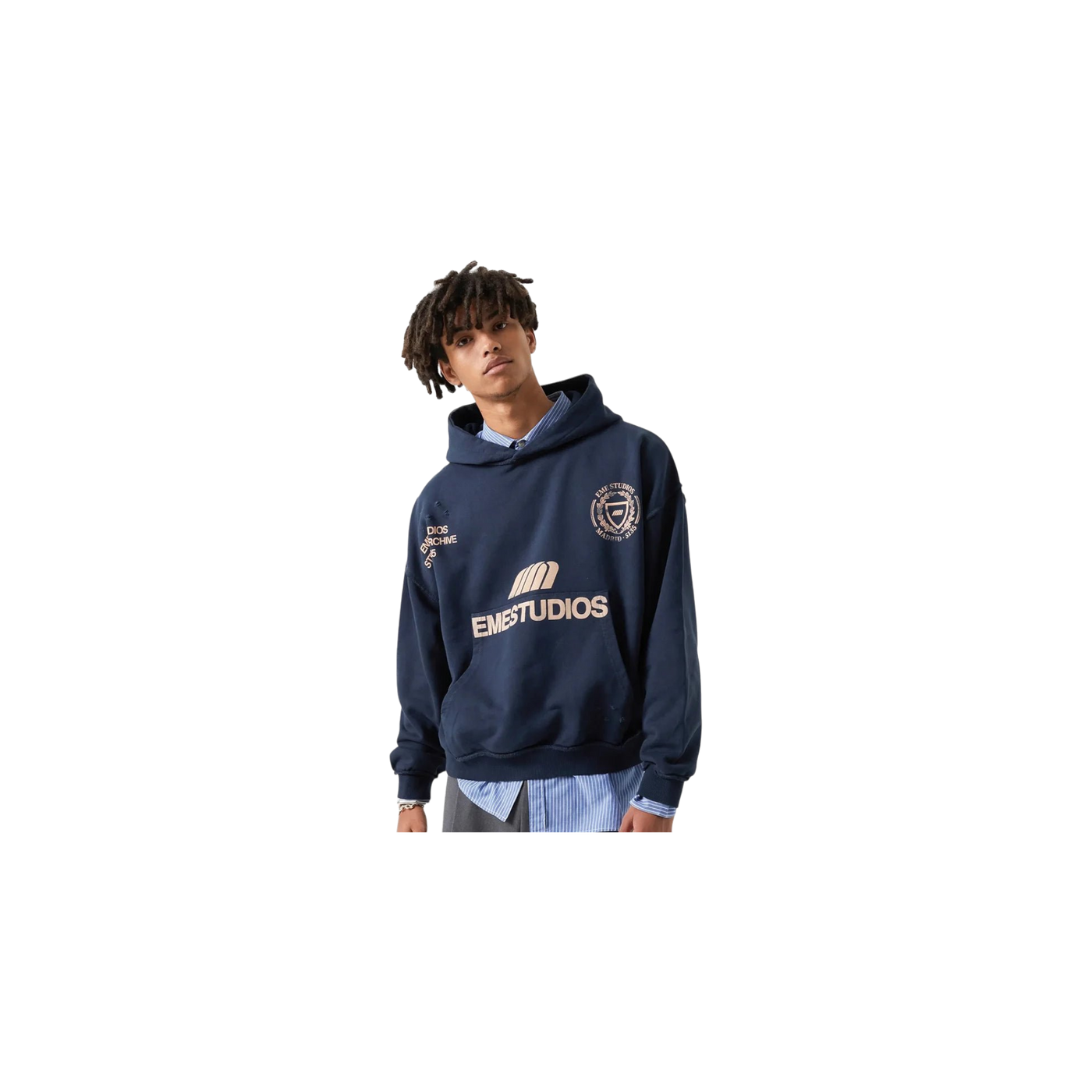 Eme Studios Stealth Navy Oversized Hoodie