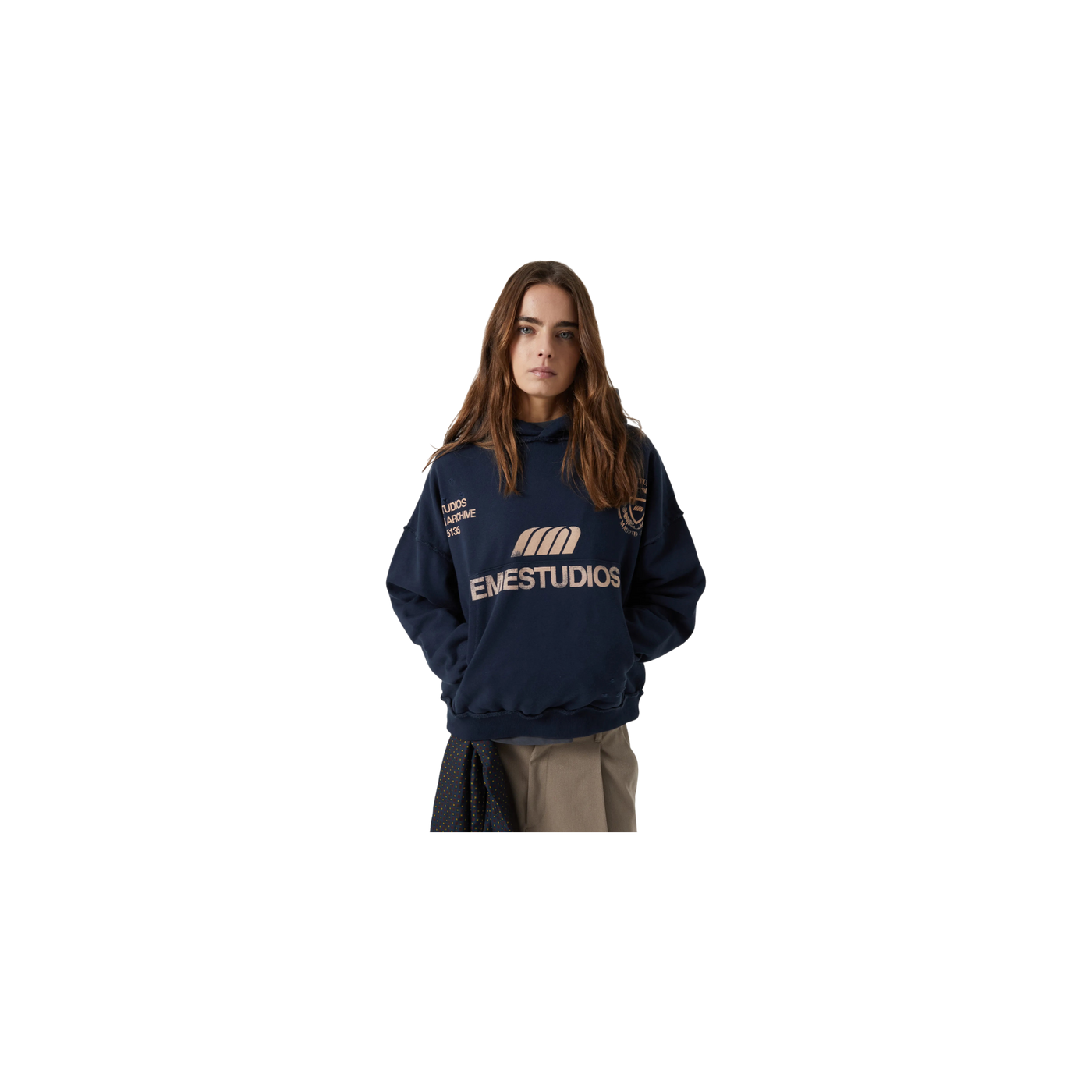 Eme Studios Stealth Navy Oversized Hoodie