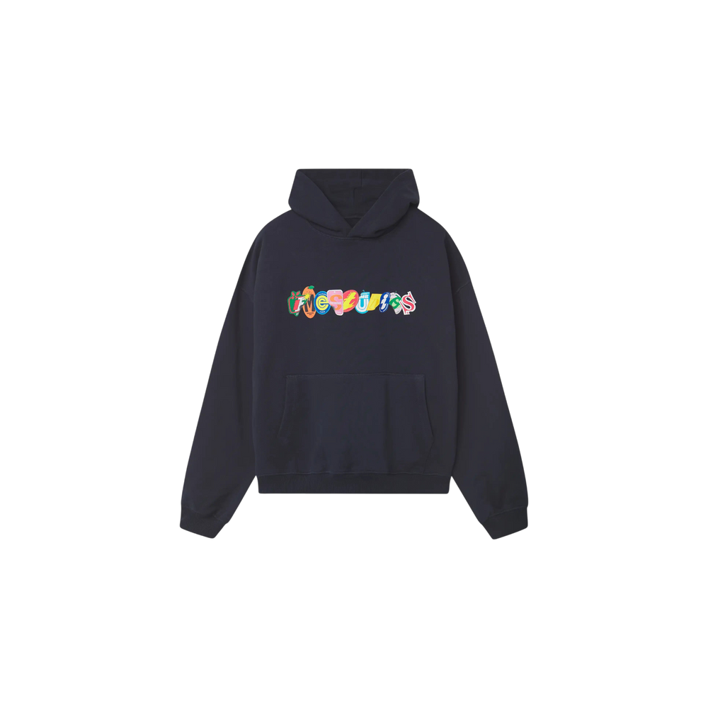 Eme Studios Stickers Navy Oversized Hoodie