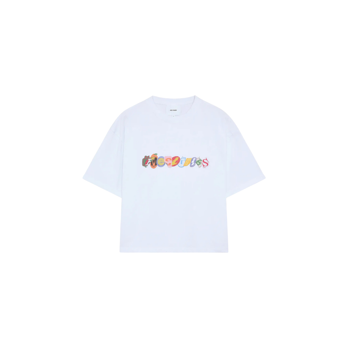 Eme Studios Stickers White Oversized T-Shirt