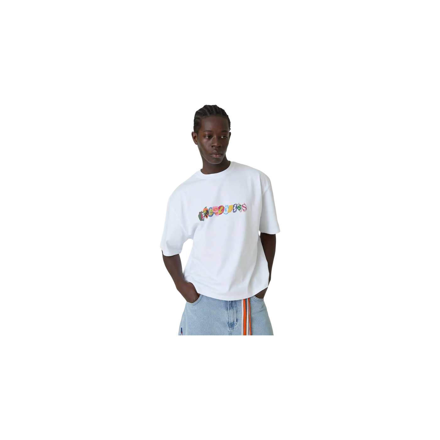 Eme Studios Stickers White Oversized T-Shirt