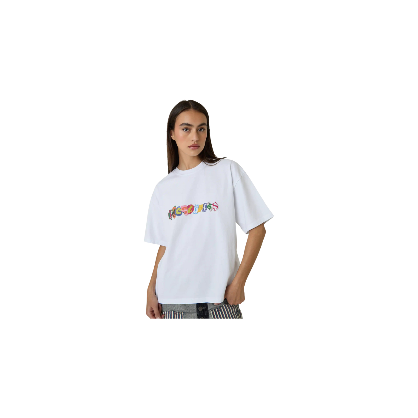 Eme Studios Stickers White Oversized T-Shirt