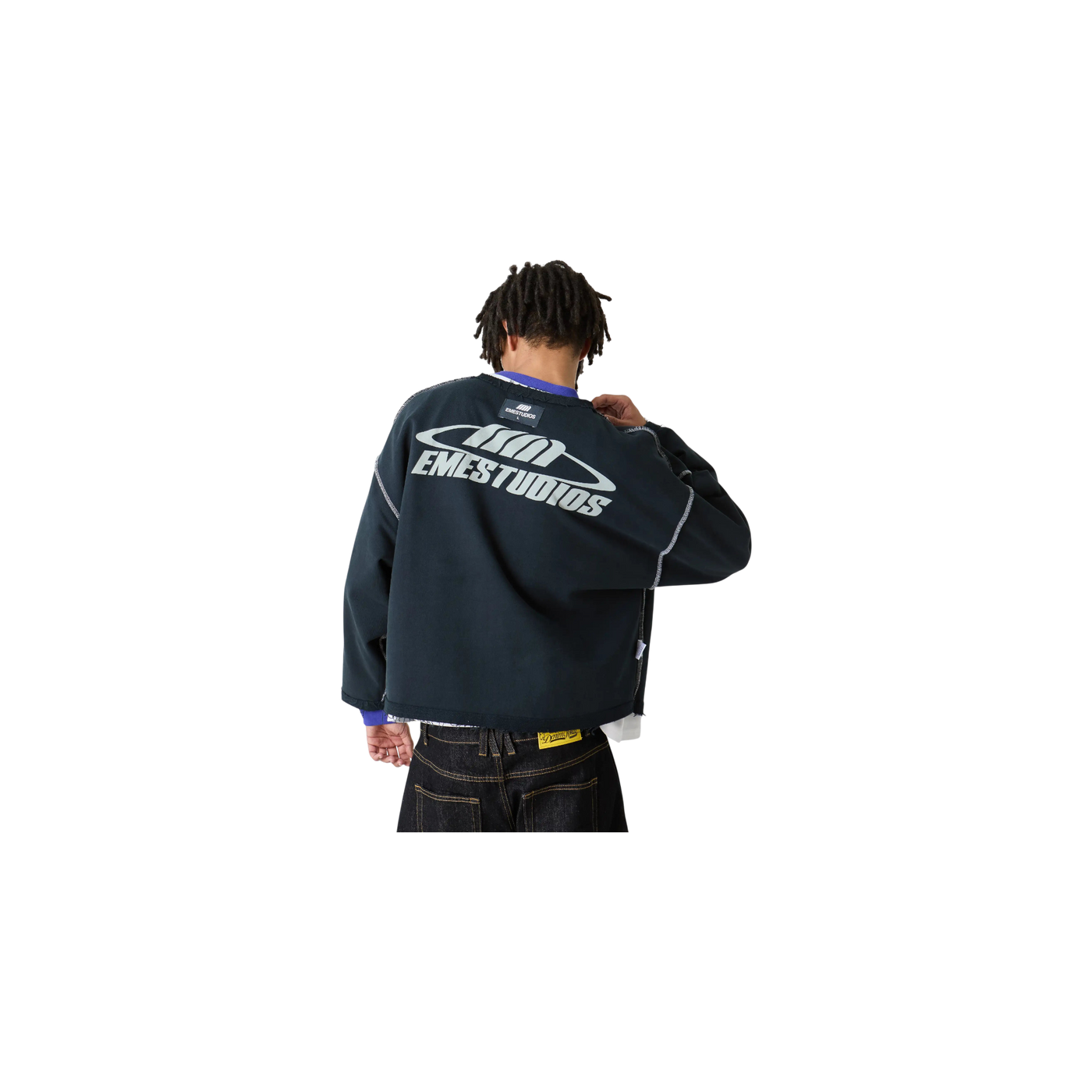 Eme Studios Suit Navy Oversized Crewneck