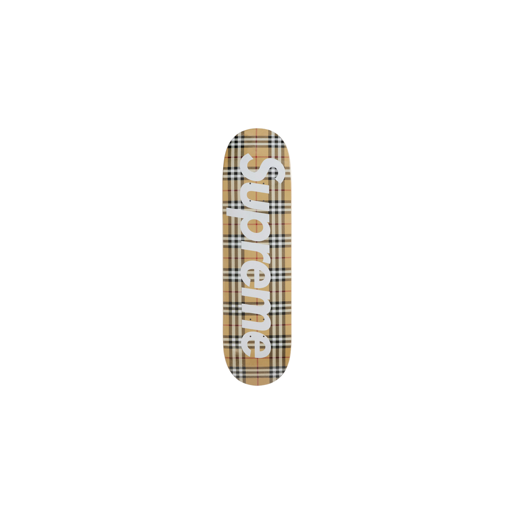 Supreme Burberry Skateboard Deck Beige