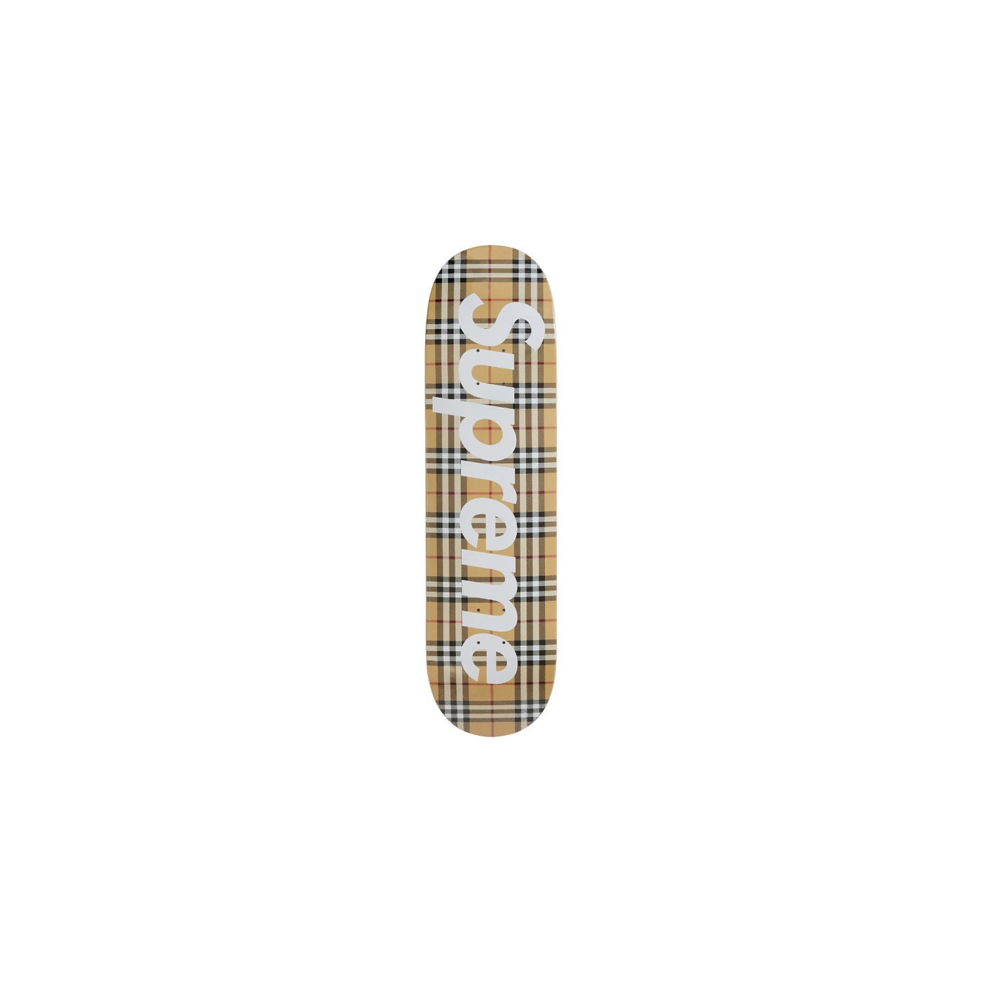 Supreme Burberry Skateboard Deck Beige