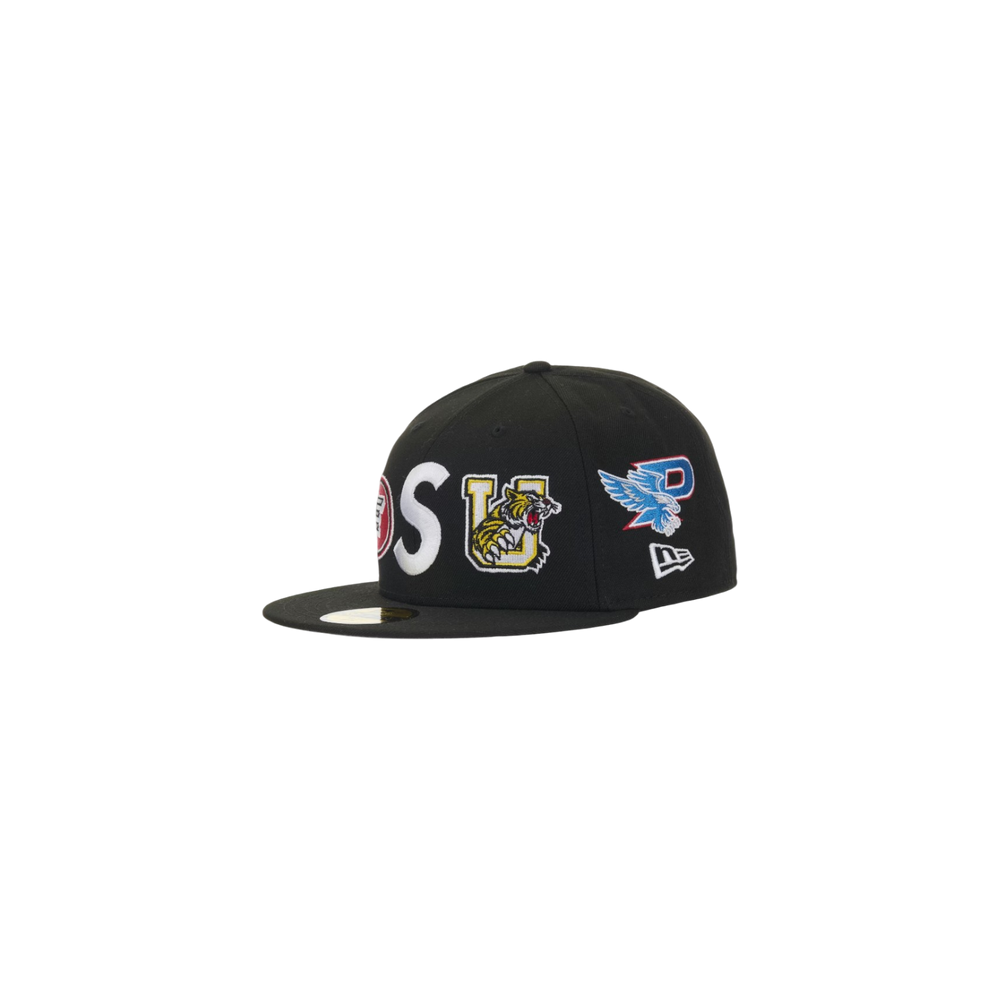 Supreme Mascots S Logo New Era 59Fifty Fitted Cap Black