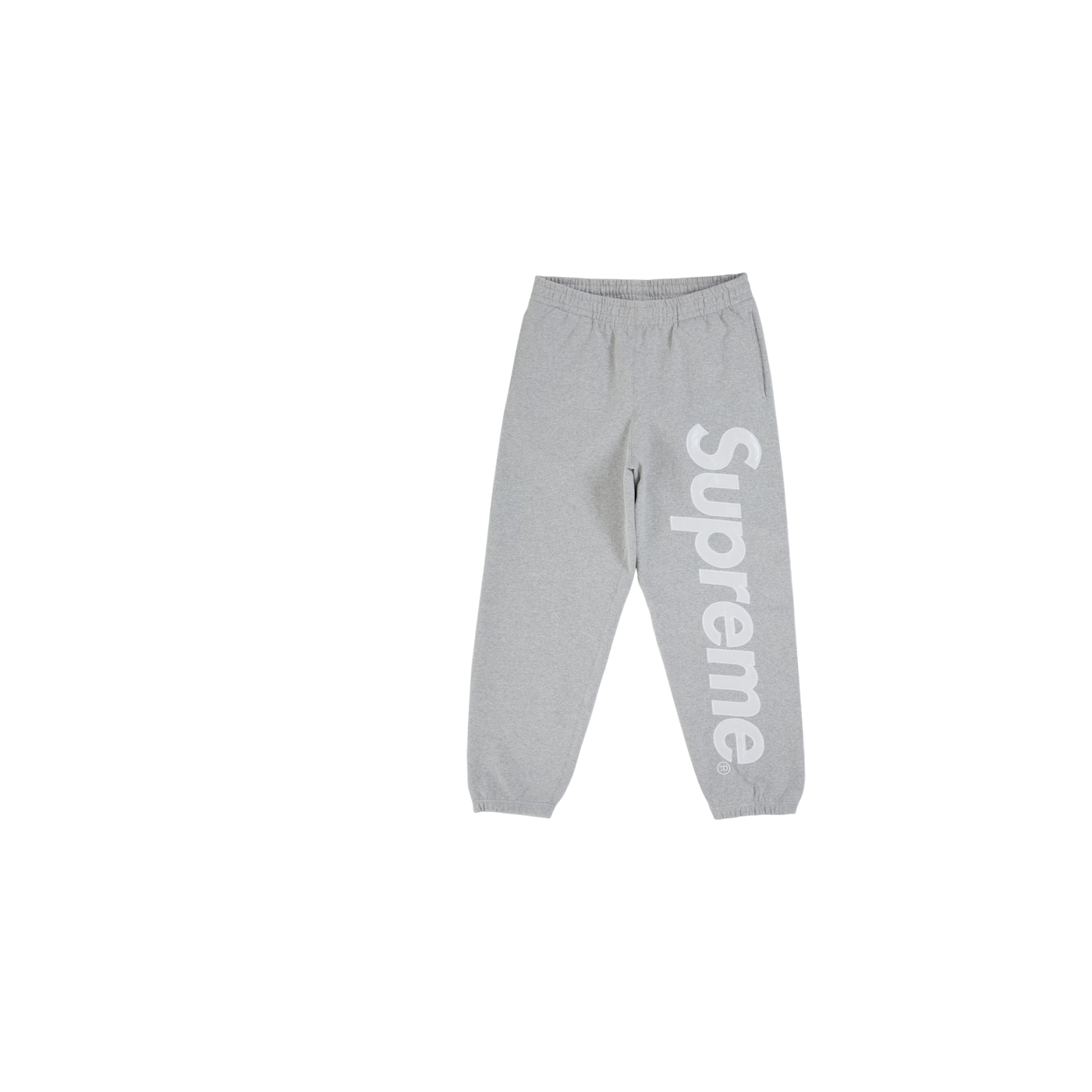 Supreme Satin Applique Sweatpant (Ss26) Heather Grey