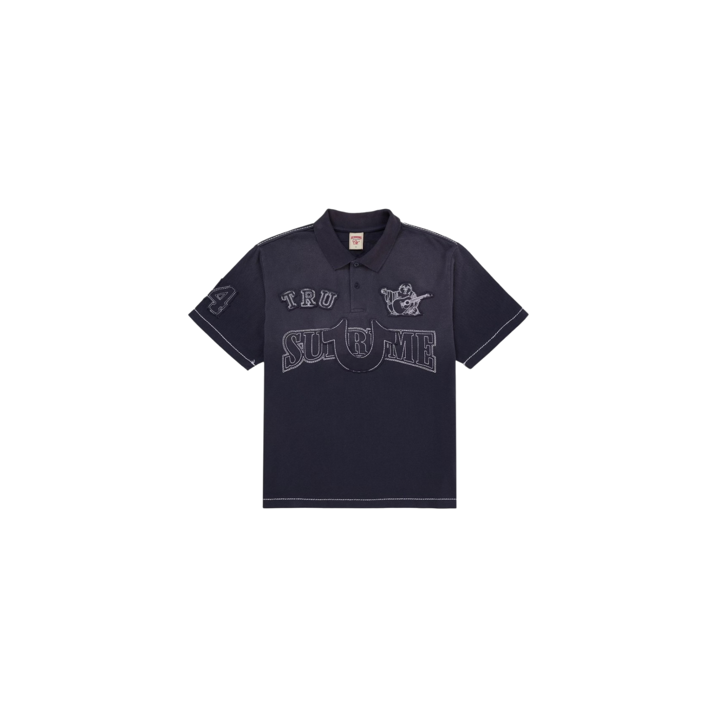 Supreme True Religion Applique Polo Navy