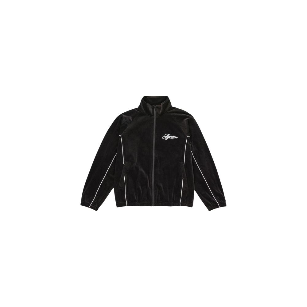 Supreme Velour Mesh Track Jacket Black
