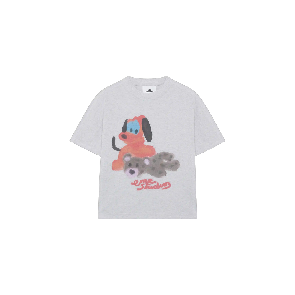 Eme Studios Teddy Heather Grey Oversized T-Shirt