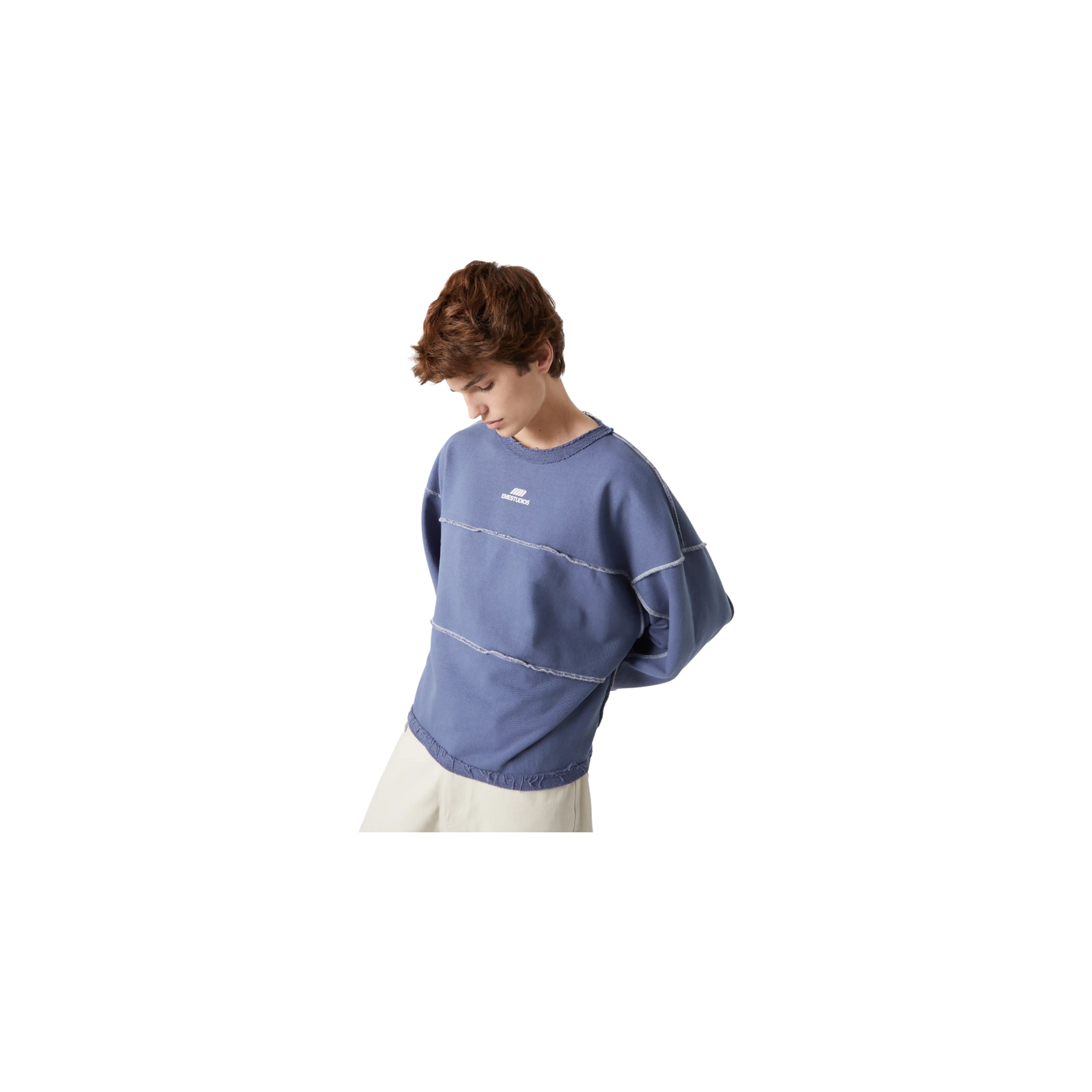 Eme Studios Thrill Crown Blue Reverse Crewneck