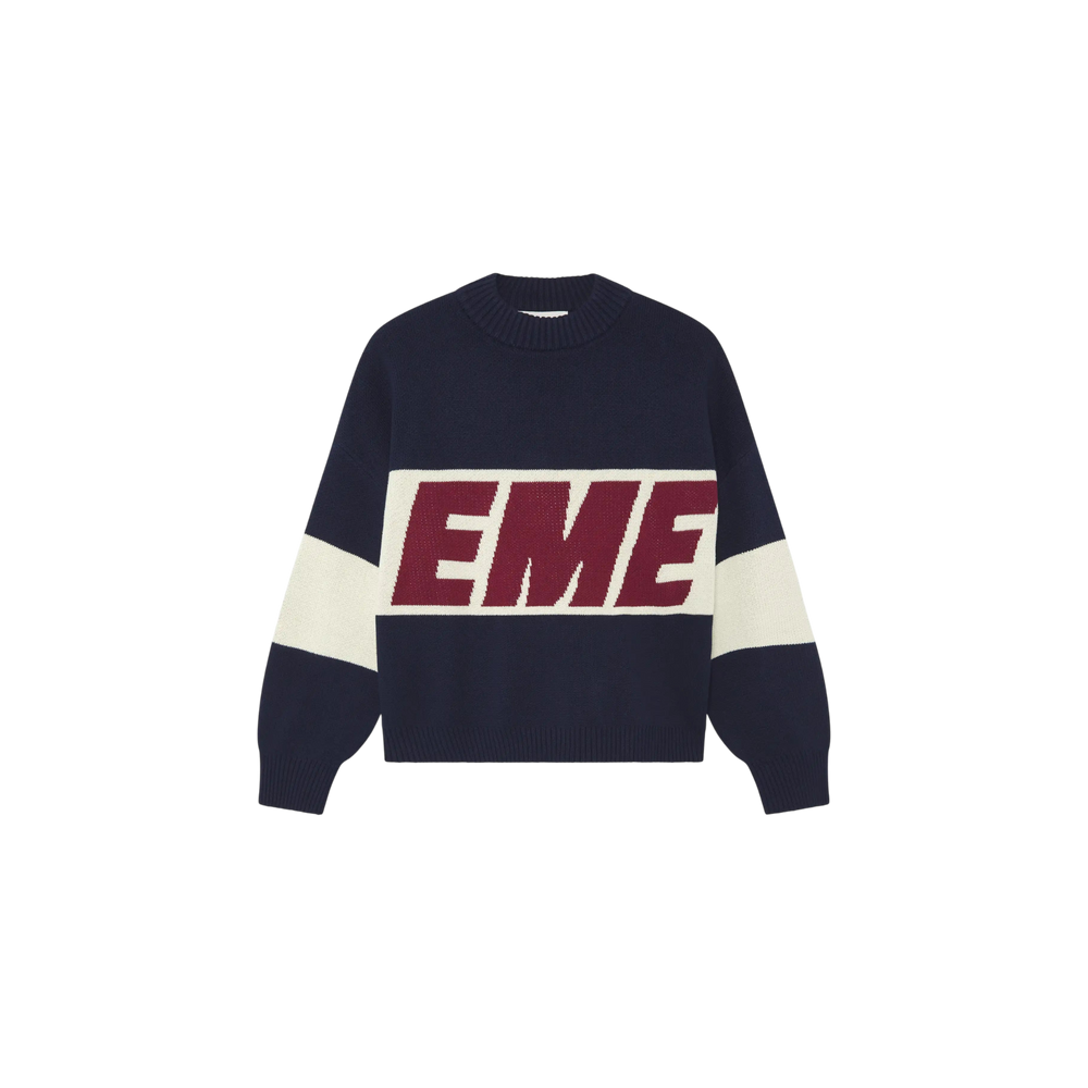 Eme Studios Thrill Navy Master Knit Sweater