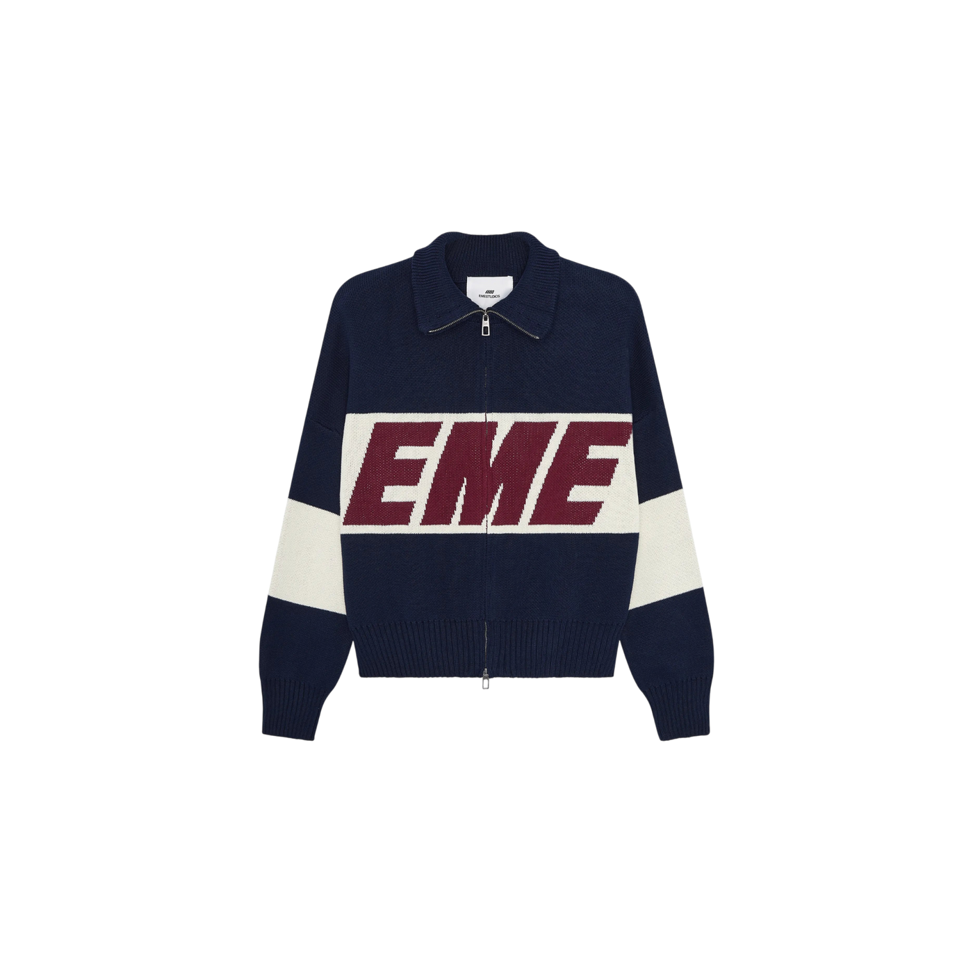 Eme Studios Thrill Navy Zipper Knit