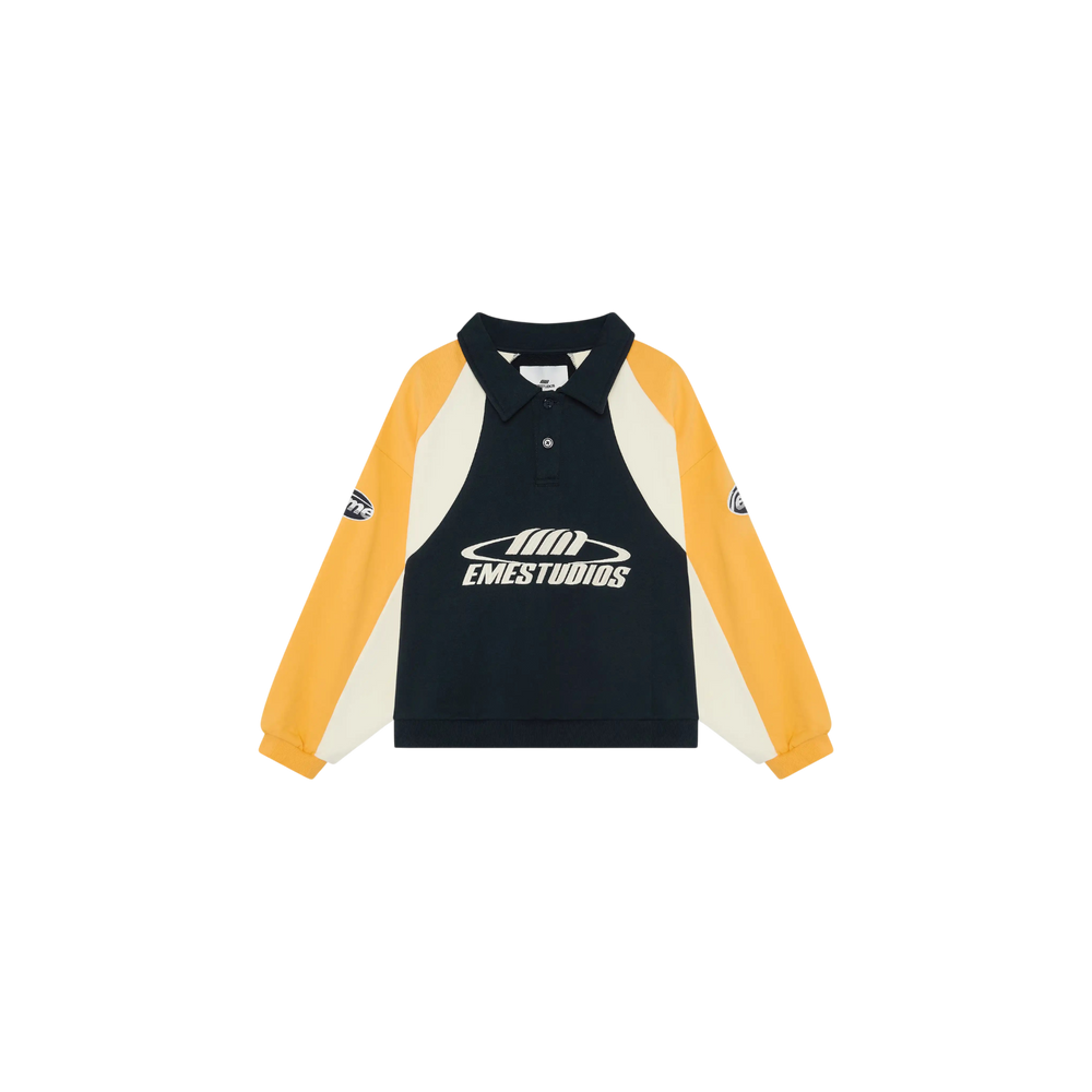 Eme Studios Tipton Tangerine Polo Crewneck
