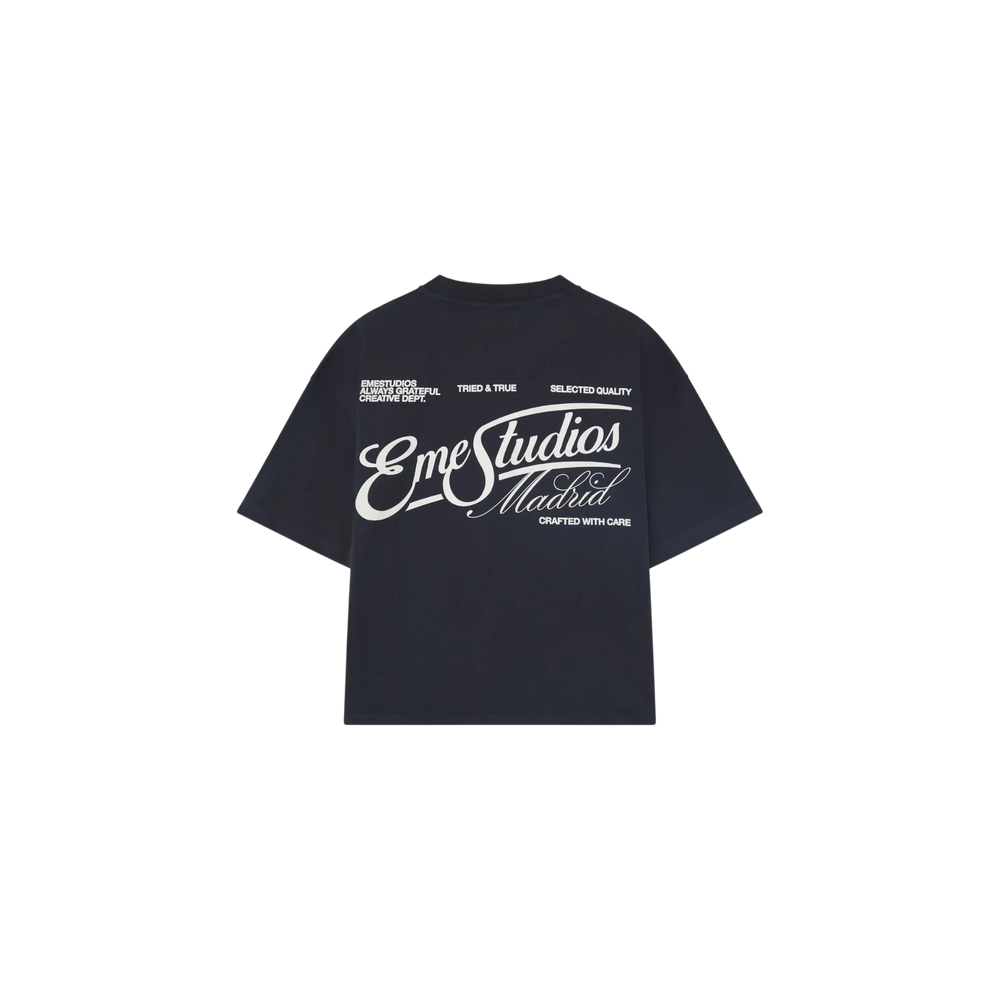 Eme Studios Tried & True Navy Oversized T-Shirt