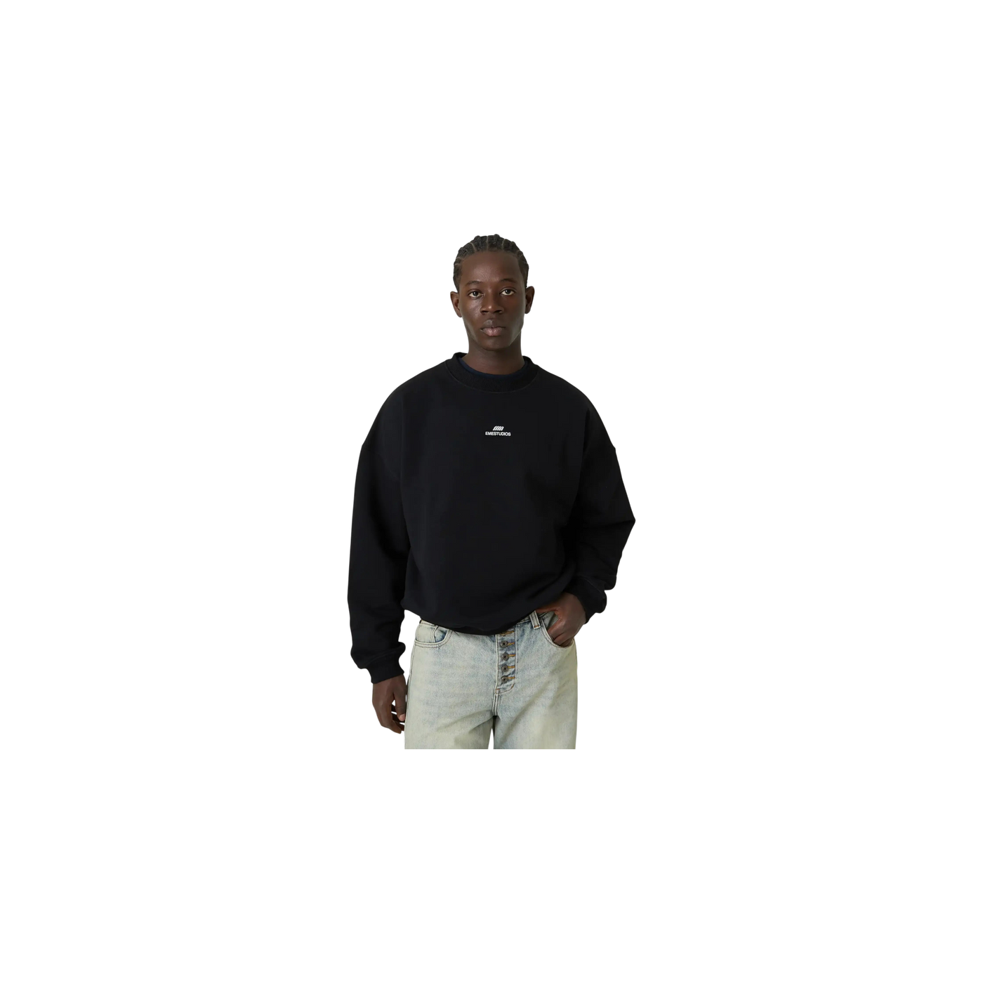 Eme Studios Uniform Shadow Oversized Crewneck