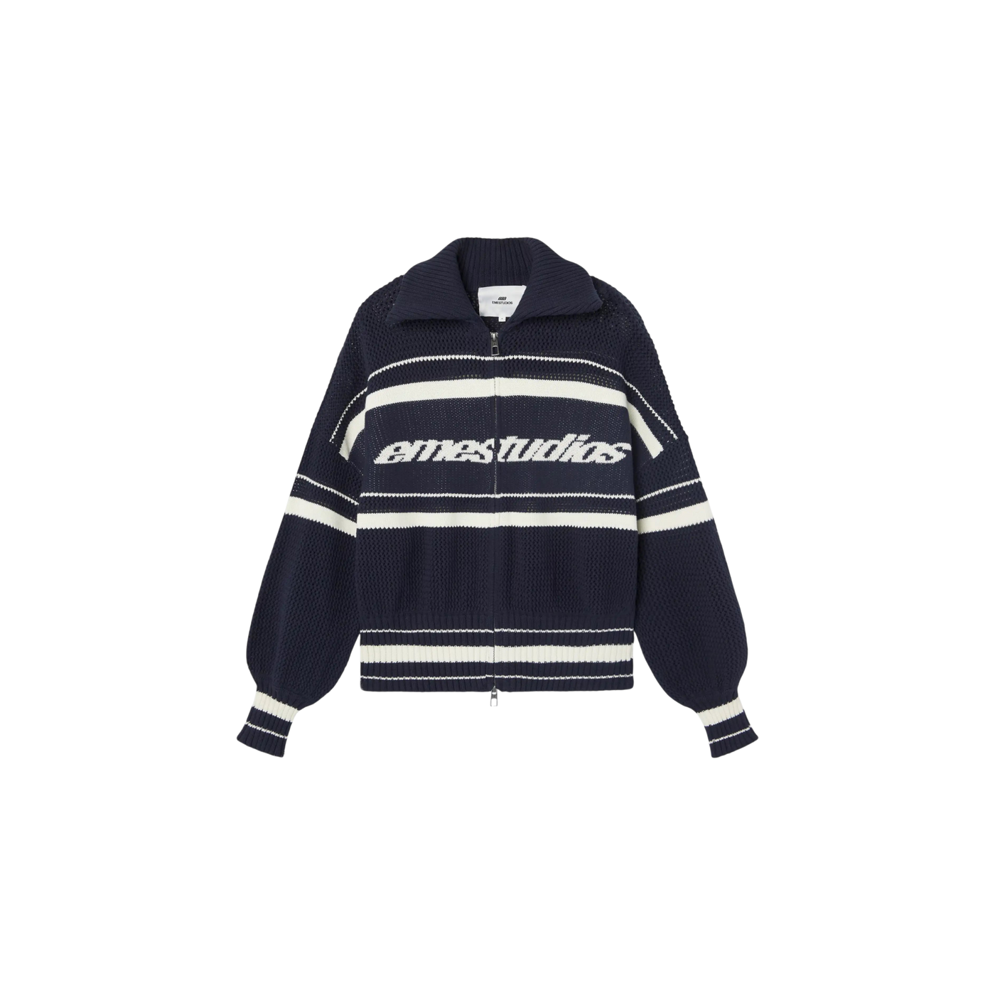Eme Studios Unit Navy Zipper Knit