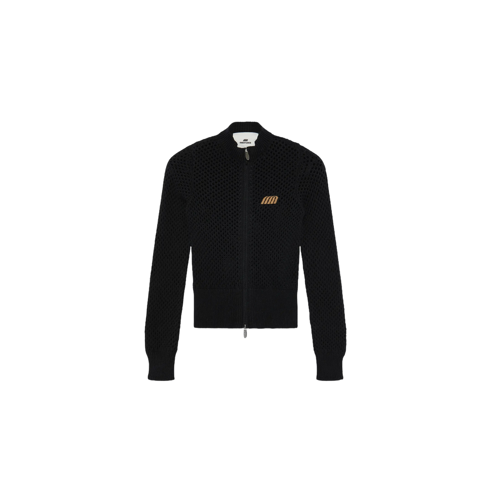 Eme Studios Ursula Black Crochet Full Zip