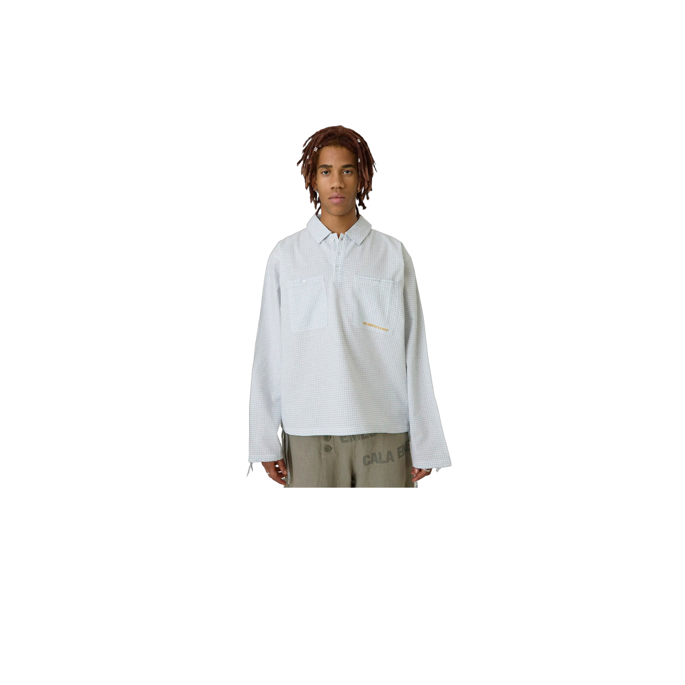 Eme Studios Vade Blue Popover Shirt