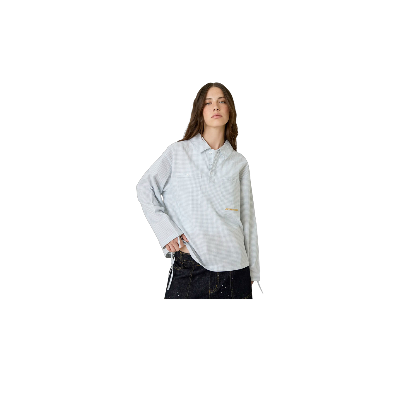 Eme Studios Vade Blue Popover Shirt