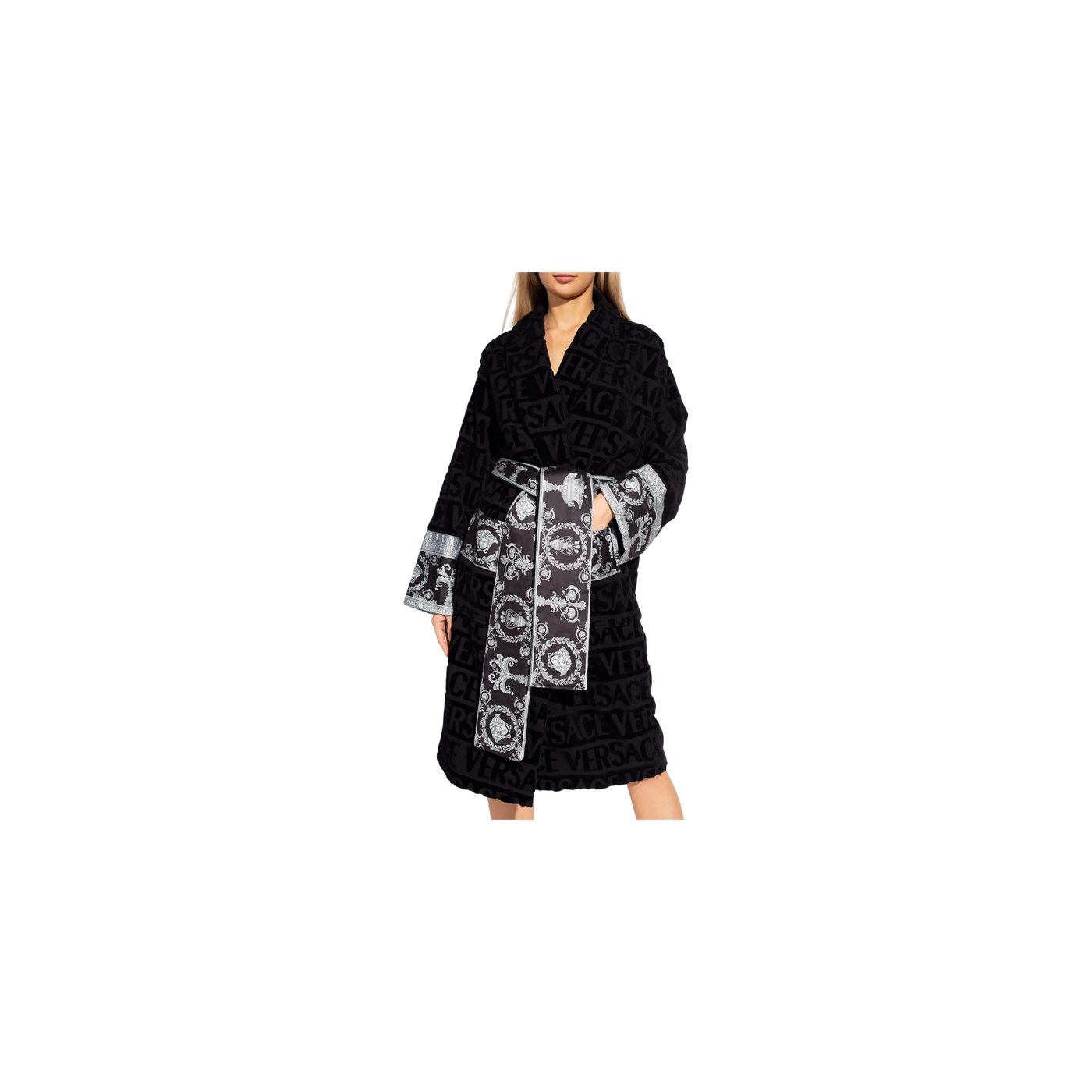 Versace I Love Baroque Belted Bathrobe