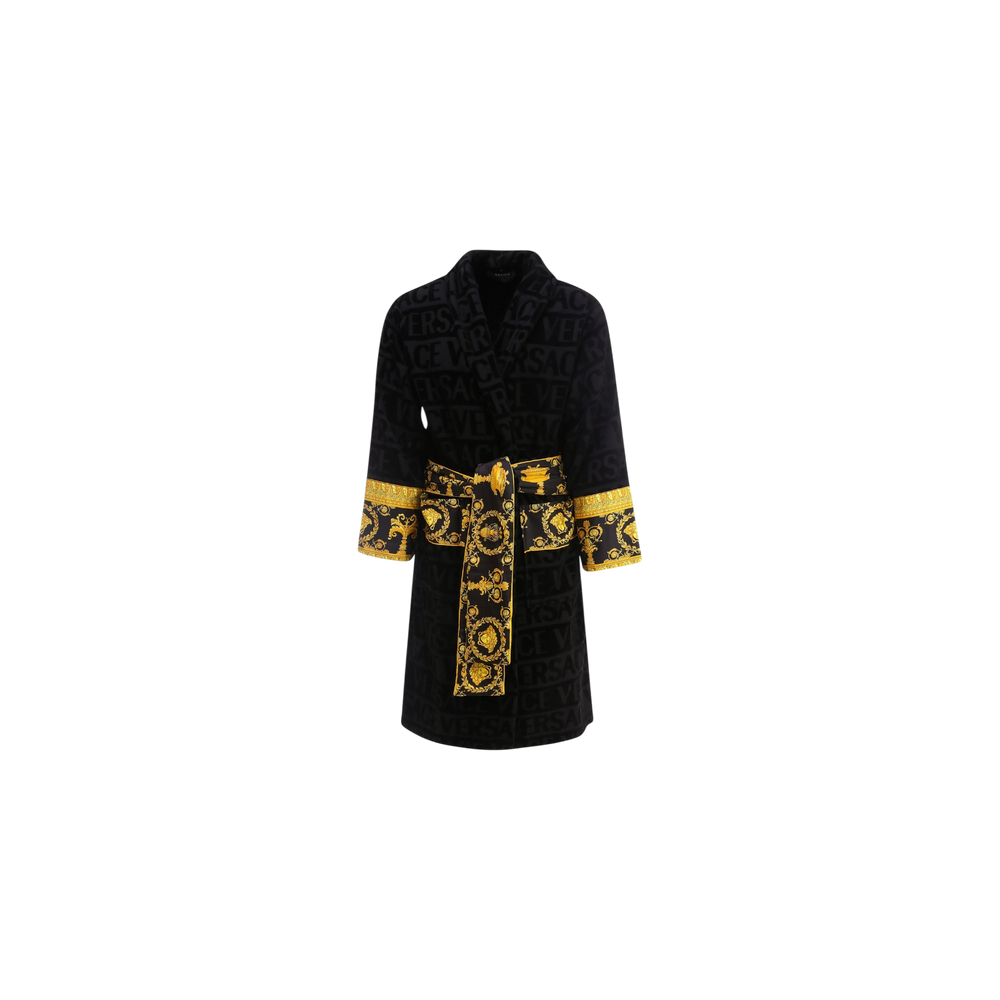 Versace I Love Baroque Belted Bathrobe