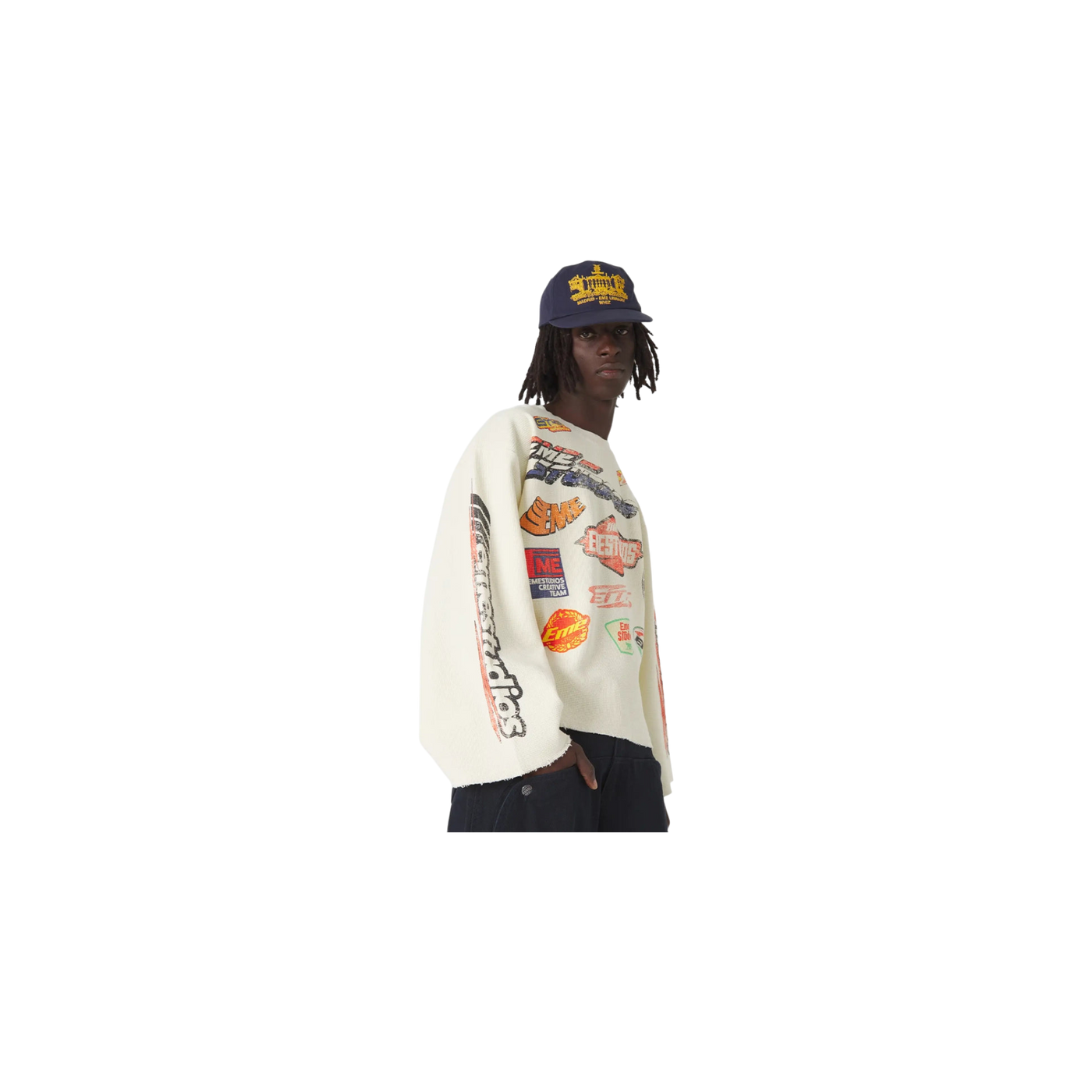 Eme Studios Waffle Off Sand Crewneck