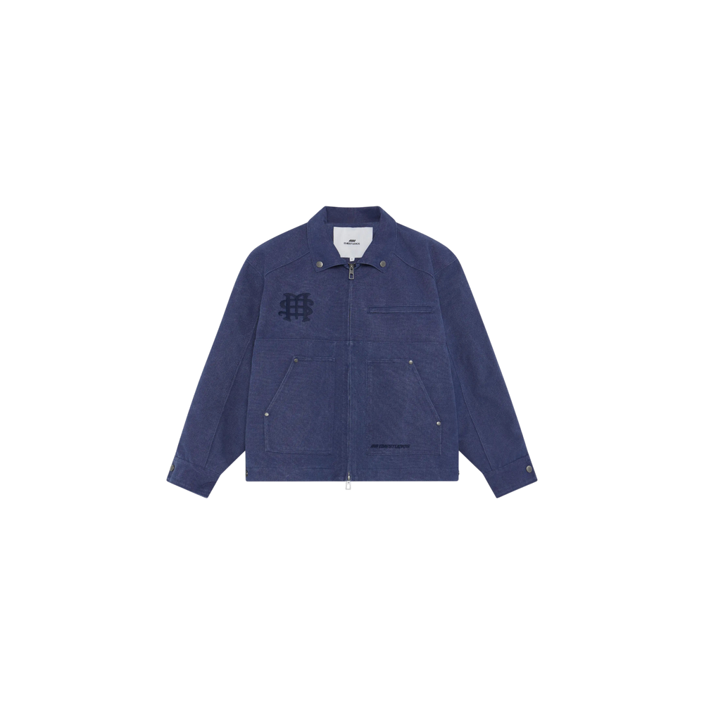 Eme Studios Wake Straight Navy Coat