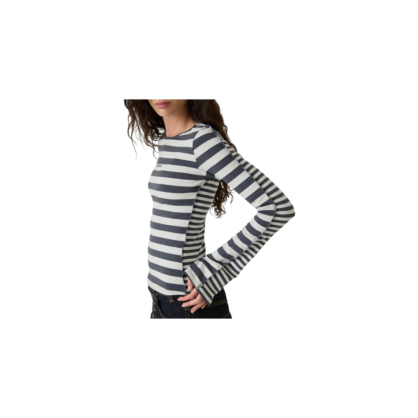 Eme Studios Wally Stripped Black Long Sleeve