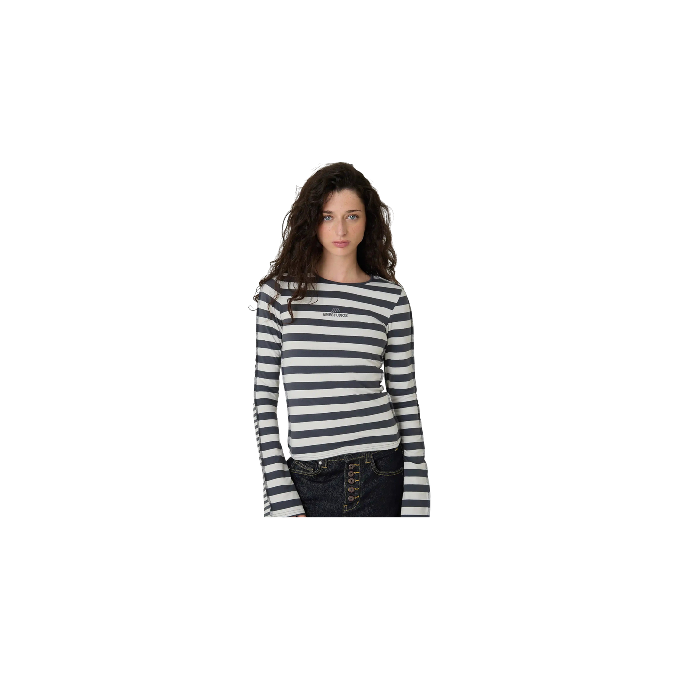 Eme Studios Wally Stripped Black Long Sleeve