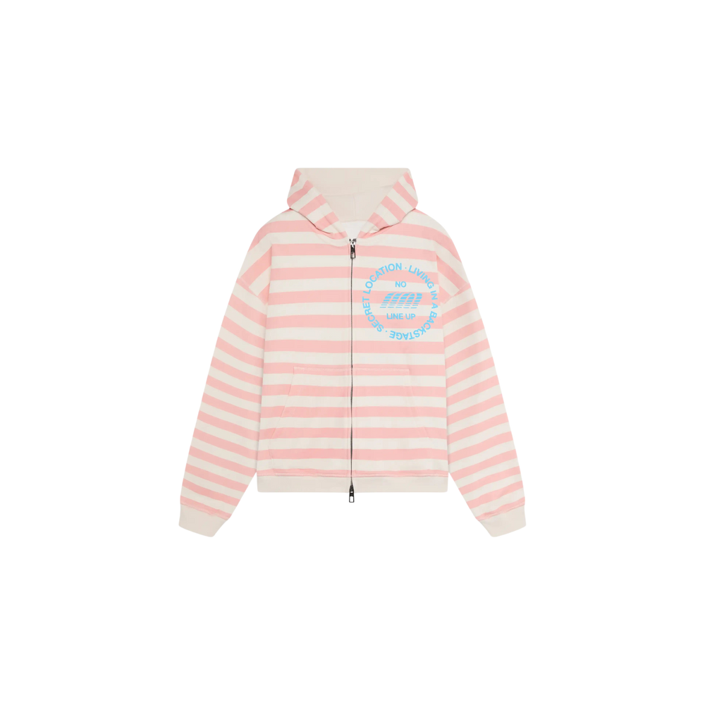 Eme Studios Wander Pink Cropped Boxy Full Zip