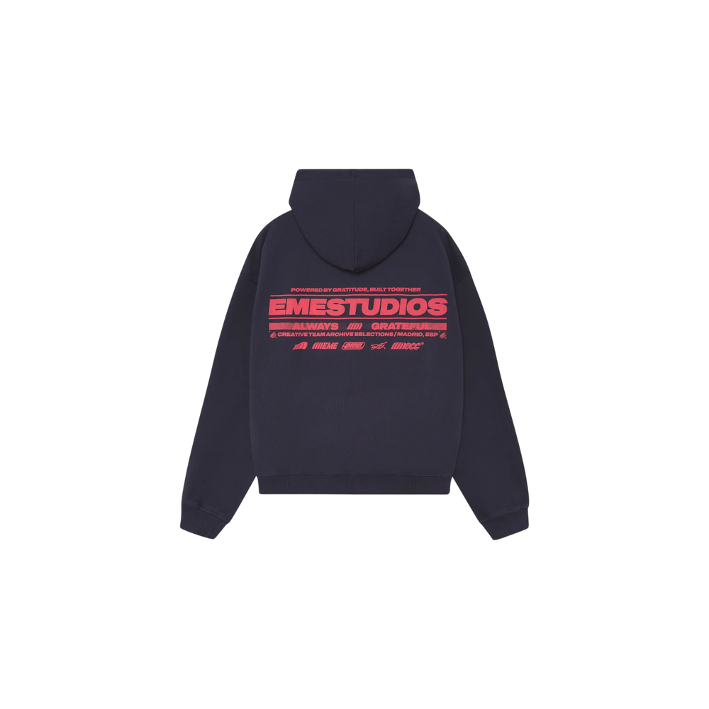 Eme Studios West Navy Oversized Hoodie