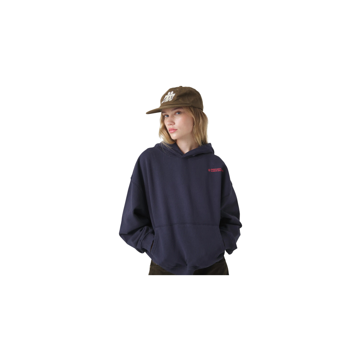 Eme Studios West Navy Oversized Hoodie
