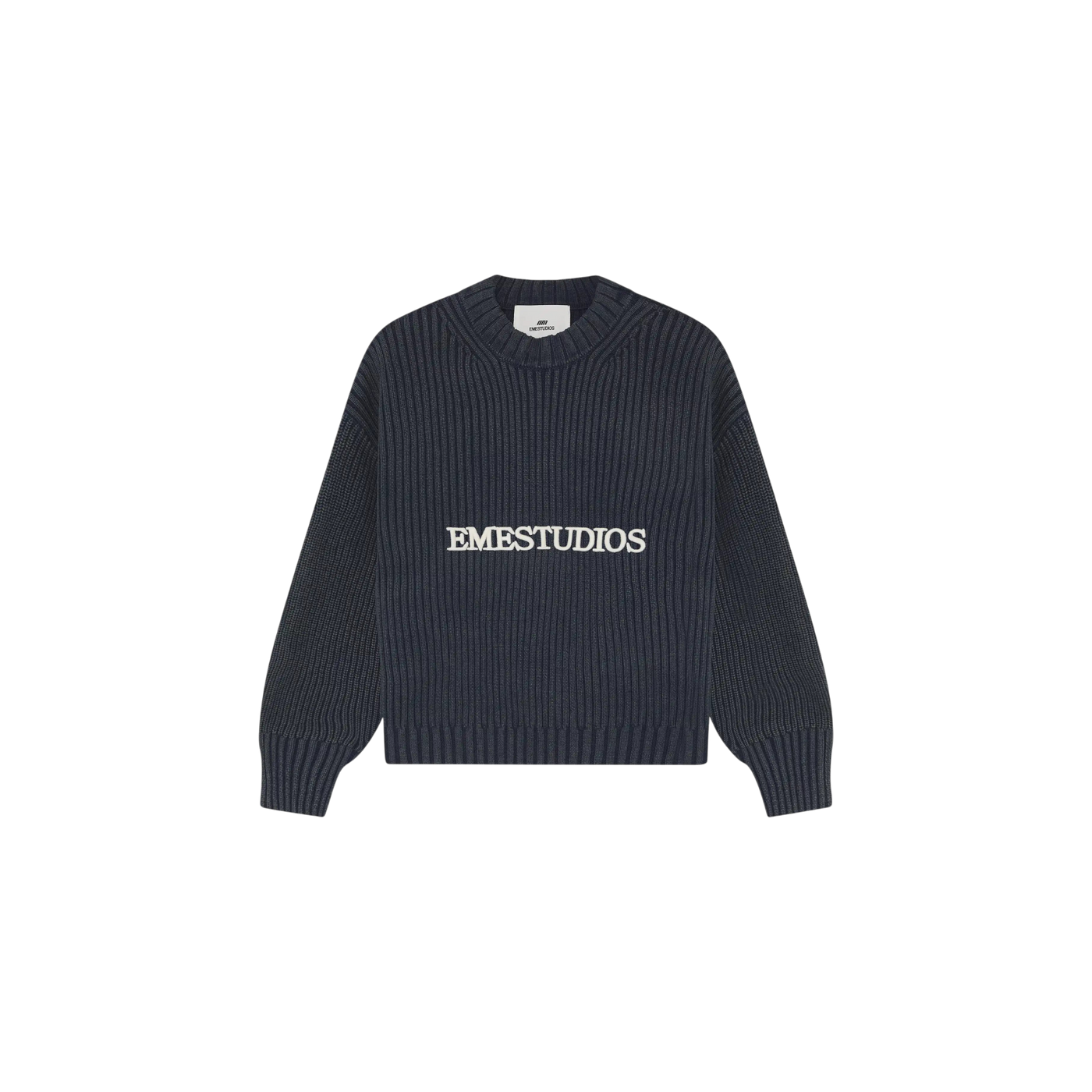 Eme Studios Yoss Navy Knit Sweater