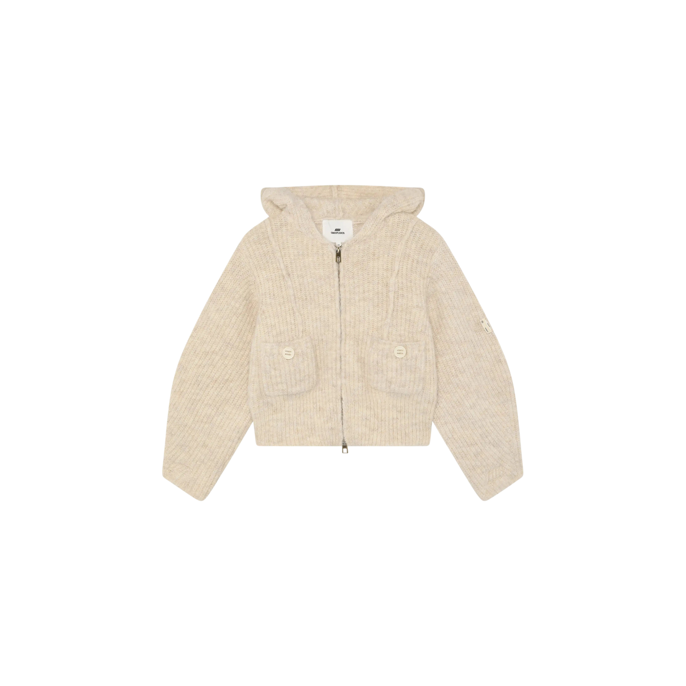 Eme Studios Zoe Off Sand Zipper Knit